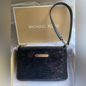 Michael Kors Sequin Wristlet Purse